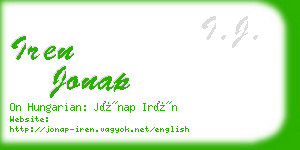 iren jonap business card